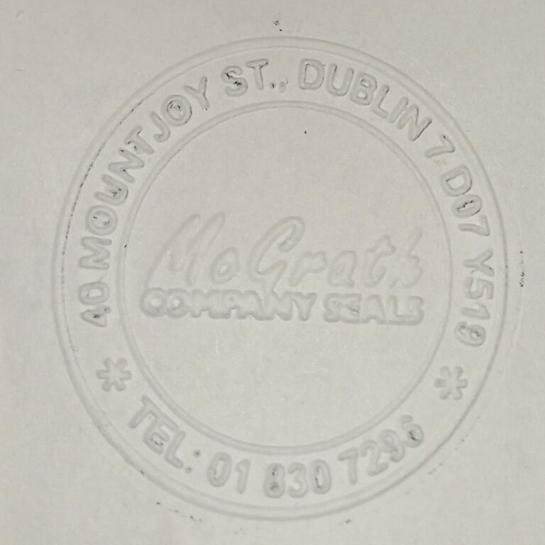 Logo Embossing Seal McGrath Company Seals